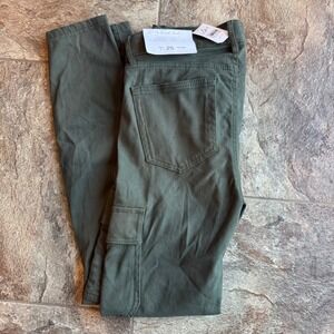 NWT‎ LOFT Olive Green Utility Cargo Pants Leggings Size 25 Womens New